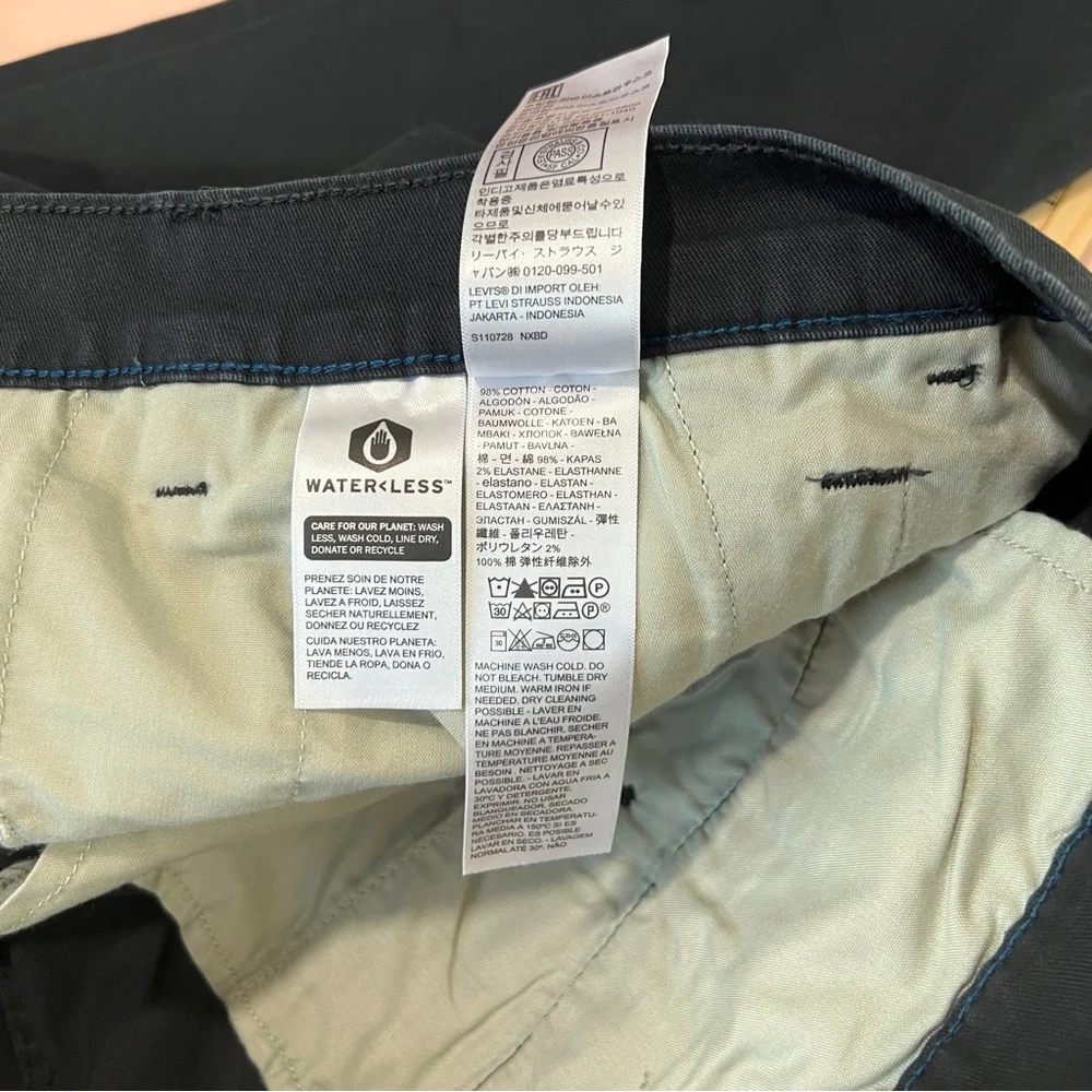 Levi's Men's XX Chino Standard Taper‎ Fit Stretch Pants Navy NWT Size 44